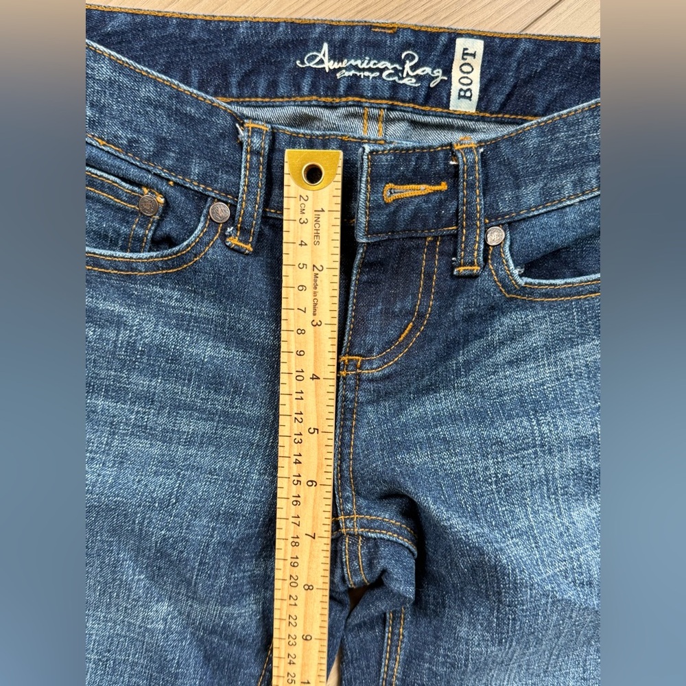 American Rag Jeans Cie Boot Womens Sz 1S (28x29) Low Rise - Picture 4 of 6